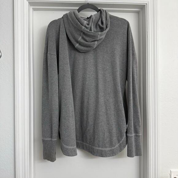Sweaty Betty Escape Luxe Fleece Hoodie Gray Activewear Athleisure Lounge Sz M - Picture 2 of 8